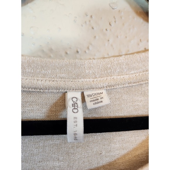 Cato Women's My Faith Leopard‎ Heart Long Sleeve Casual T-Shirt Top Size 18/20W - Picture 3 of 6